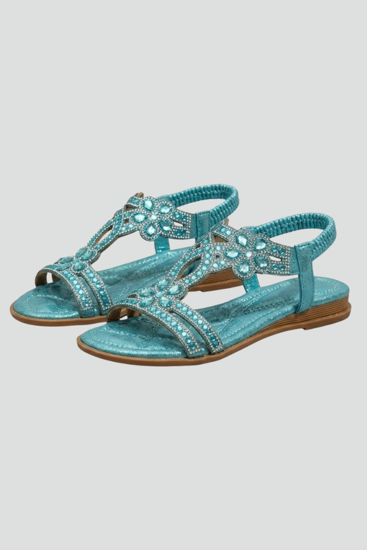 Erin | Sandals Aqua Diamante Slingback for Women